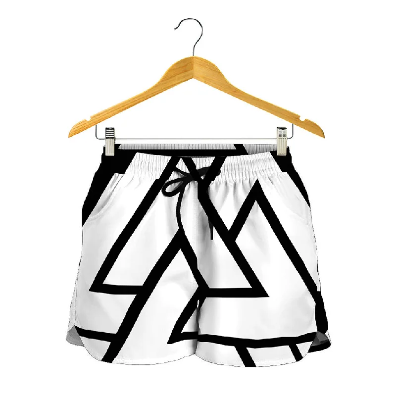 Viking Valknut Symbol Print Women's Shorts